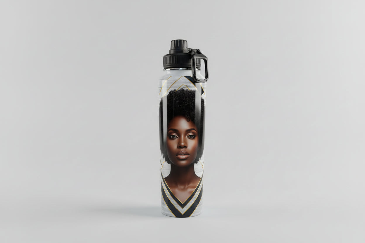 Personalized 32 oz stainless Steel Water Bottle - Custom Printed Design
