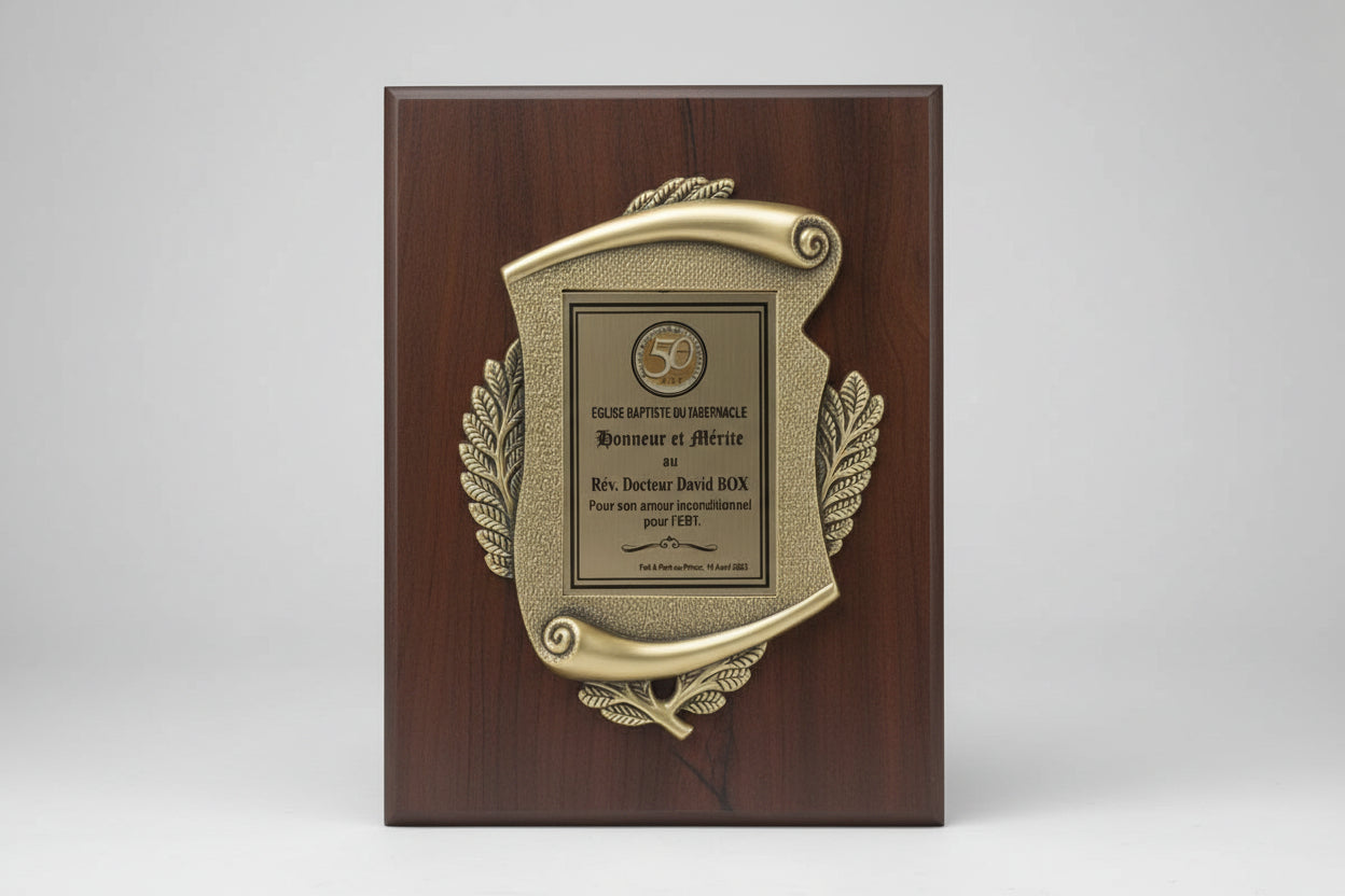 Custom Wooden Frame Plaque