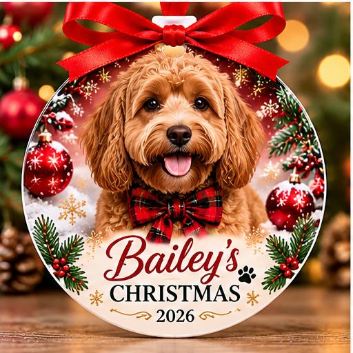 Personalized Christmas Photo Ornaments – Double-Sided