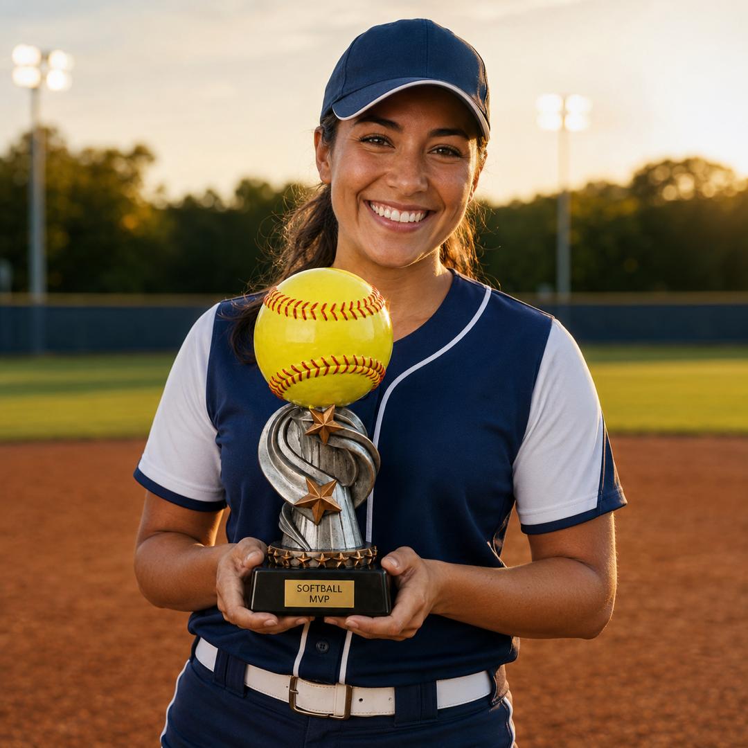 Personalized 8.5" Softball Trophy - Free Personalization