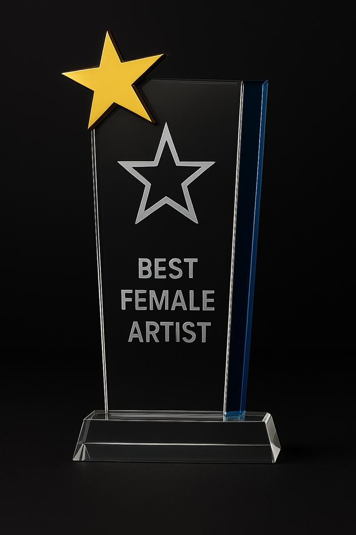 10-inch Crystal Award Plaque