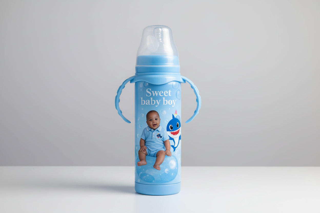 Custom Baby Bottle with Photo