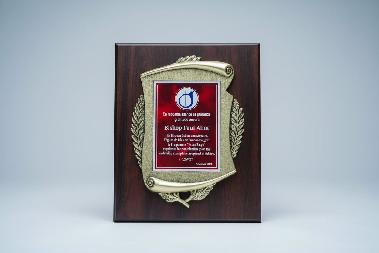 Custom Wooden Frame Plaque