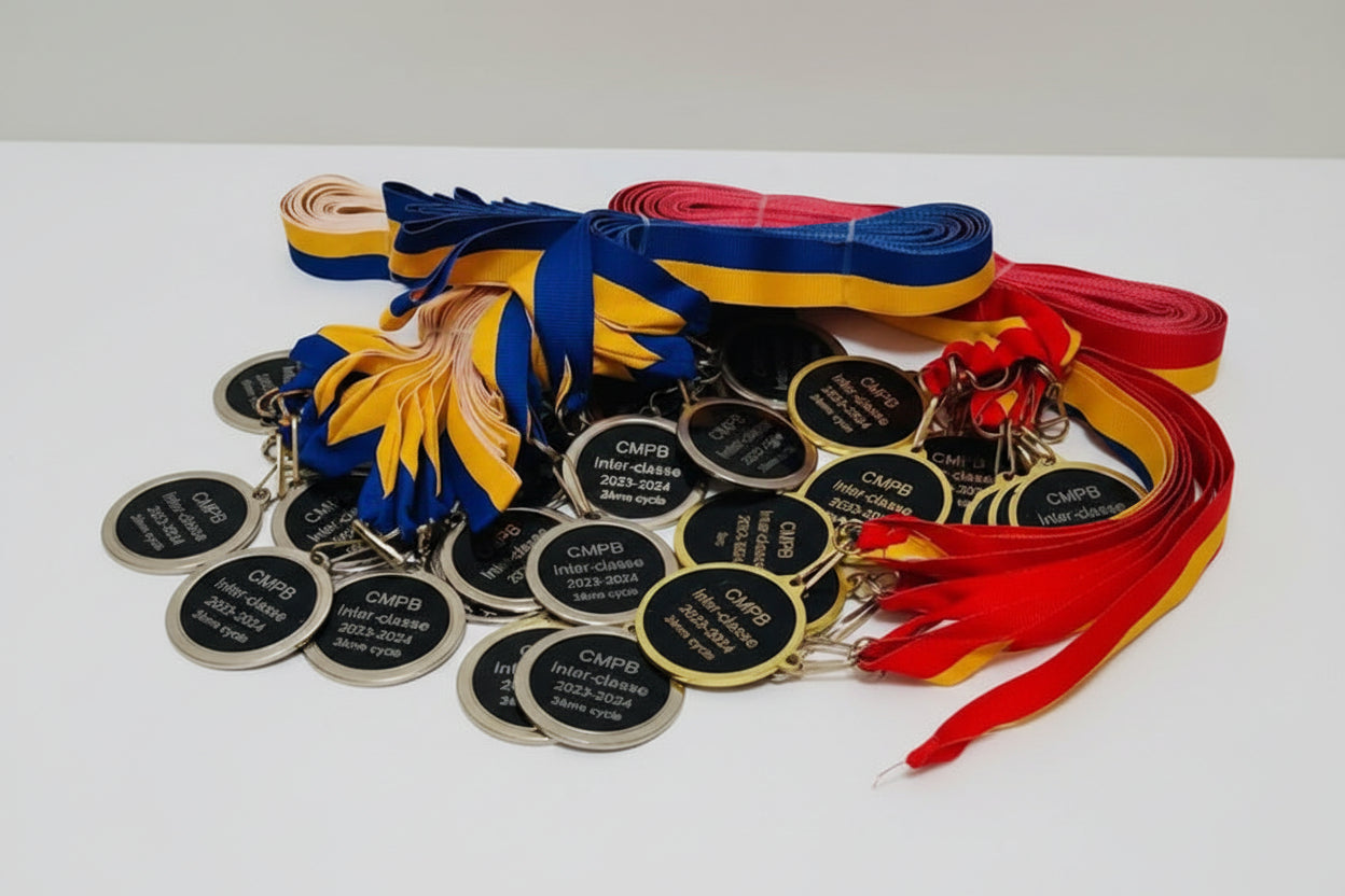 Graduation Medal - Gold & Silver 2"
