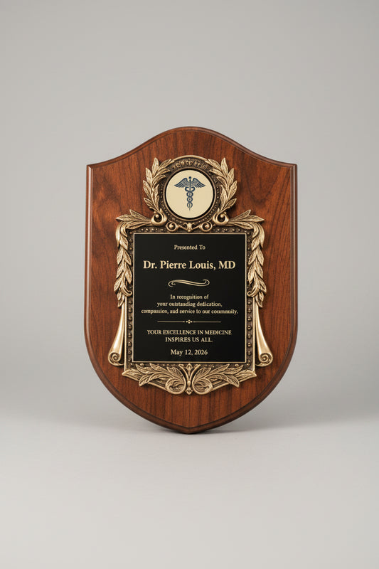 Personalized Wooden Award Plaque