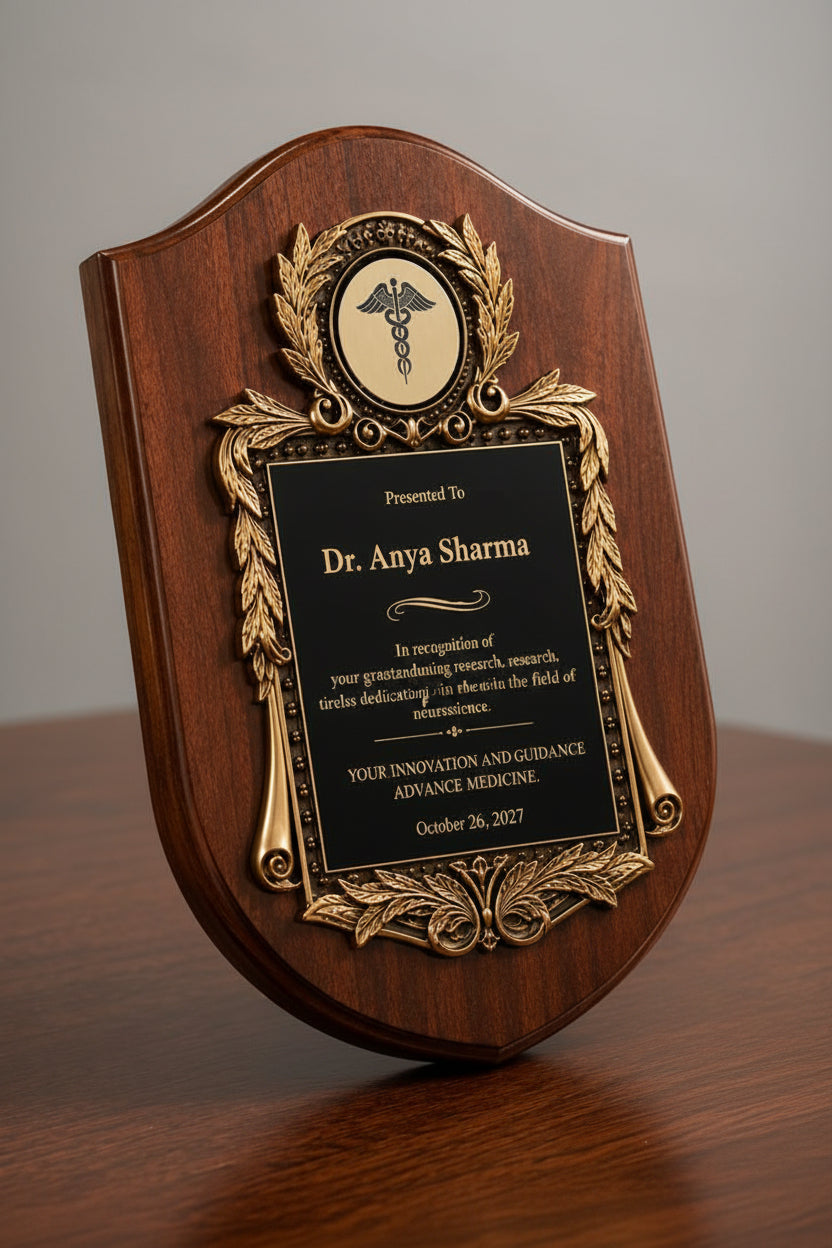 Personalized Wooden Award Plaque