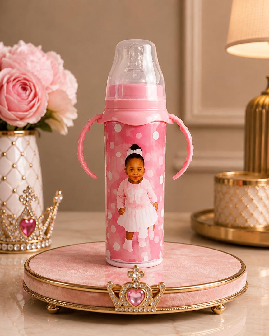 Personalized Baby Bottle with Photo & Name - 8 oz  Keepsake