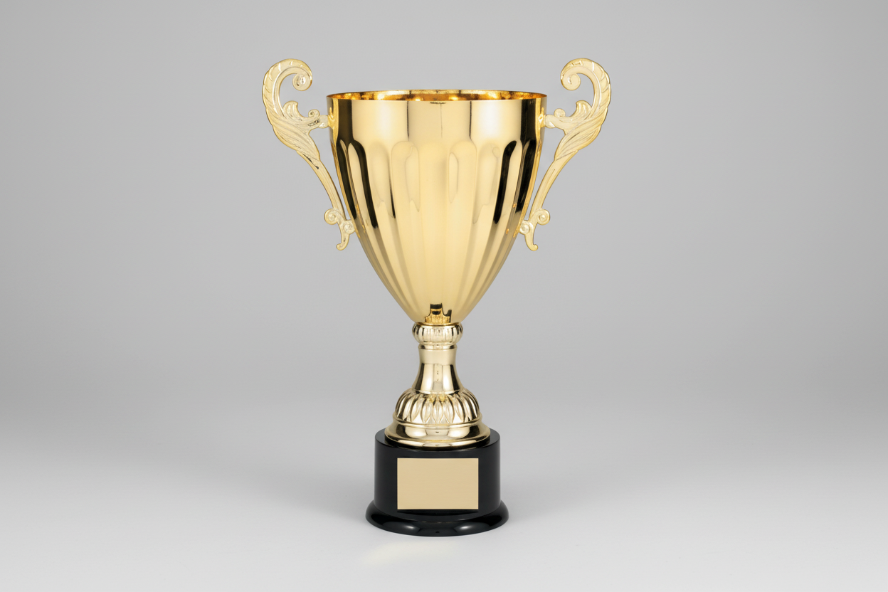 Gold & Silver Trophy-  12", 13", 14 1/2" - Silver / 14 1/2"