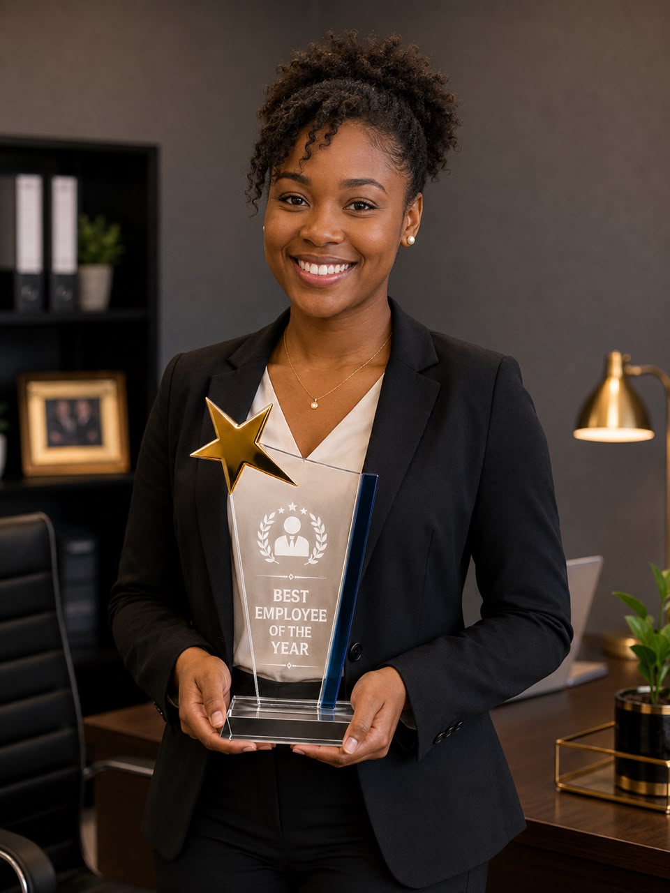 10-Inch Personalized Crystal Star Award