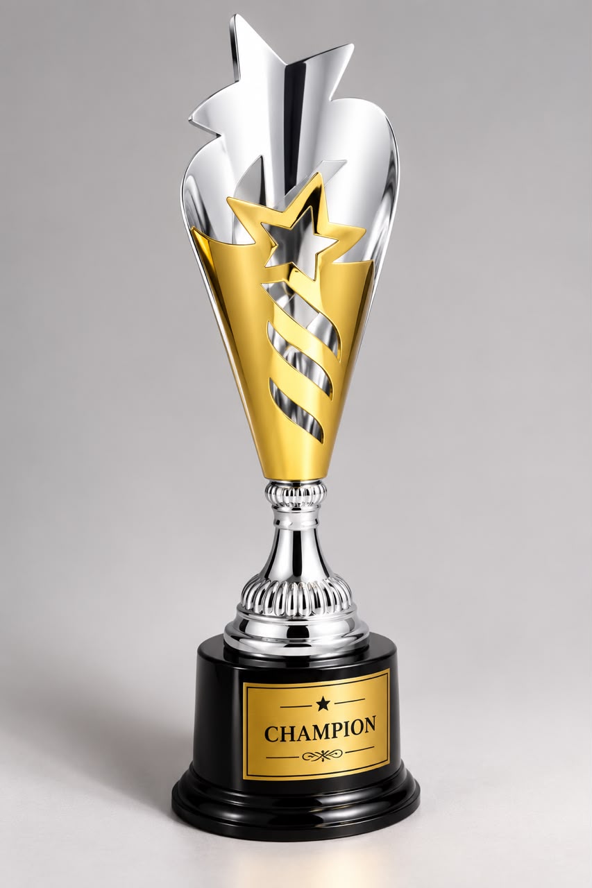 Gold Flame Trophy - 3 Sizes Available - 11", 14", 17"