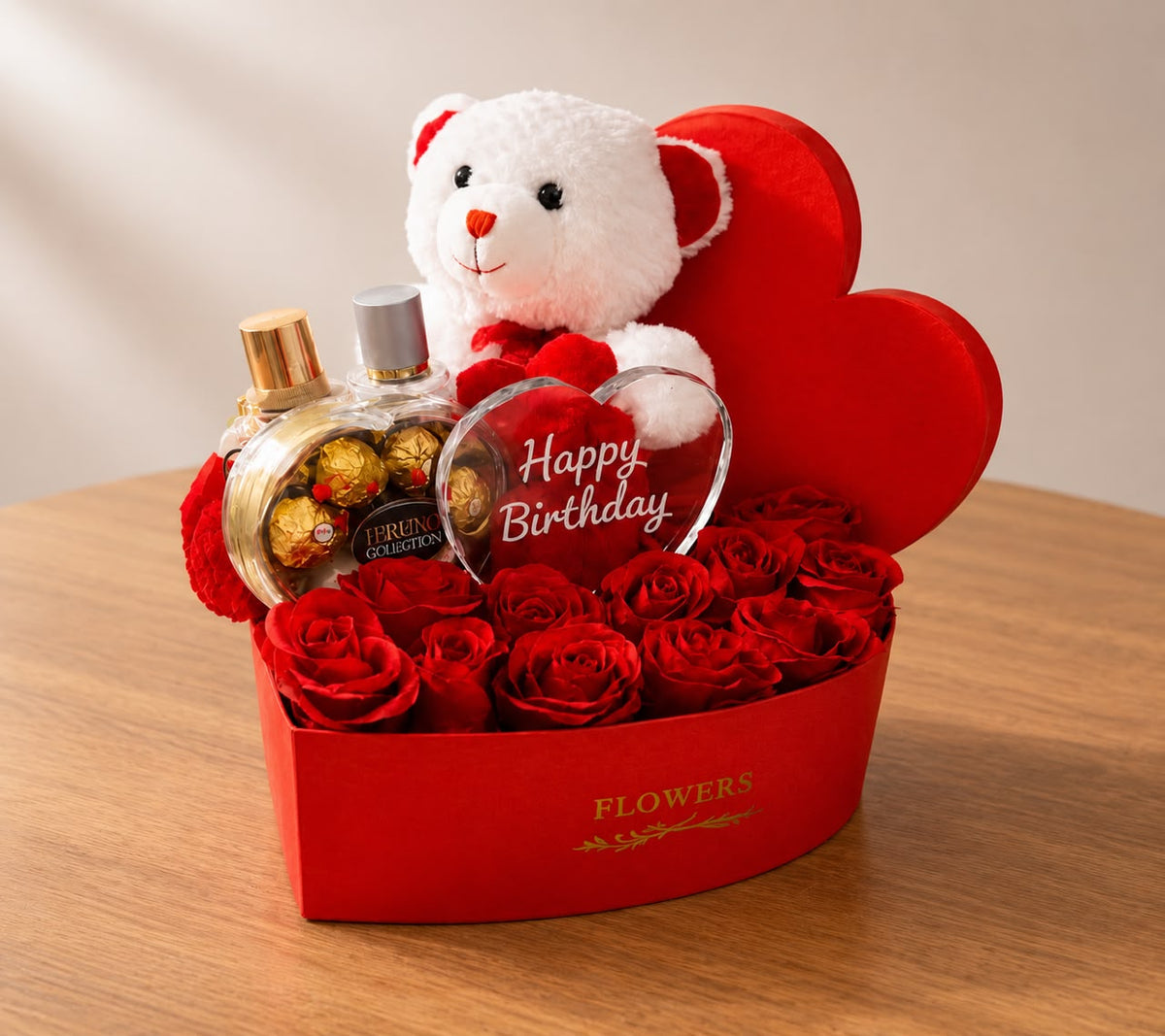 Romantic Luxury Gift Box with Crystal Plaque & Fragrance