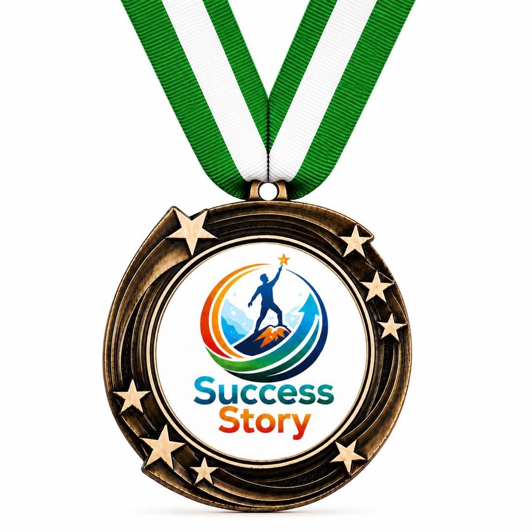 Premium Custom Gold Medal - 2" Printable Insert - Personalized Award medal with Ribbon