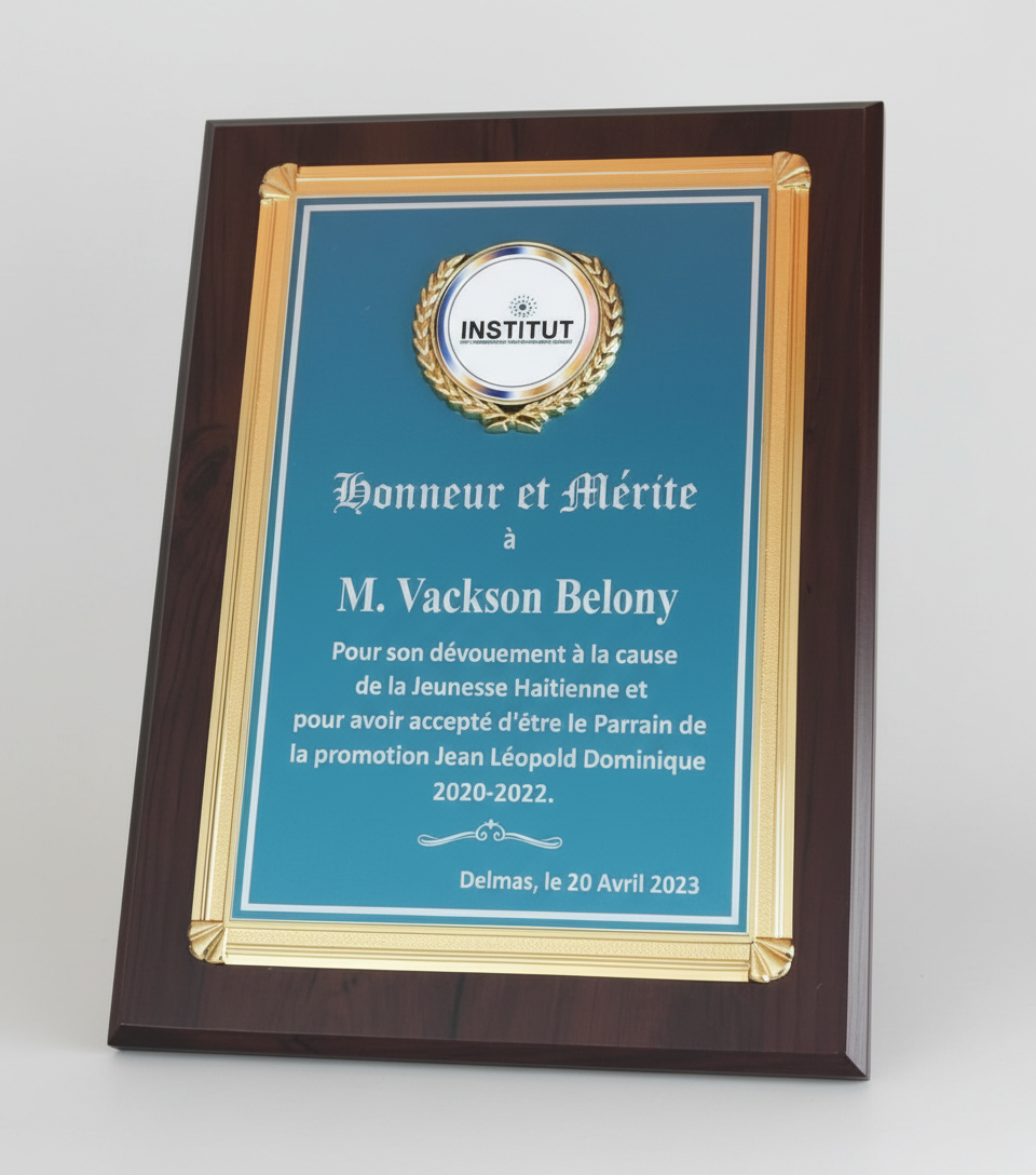 Wooden Plaques With Mini Frame - 9"x12"