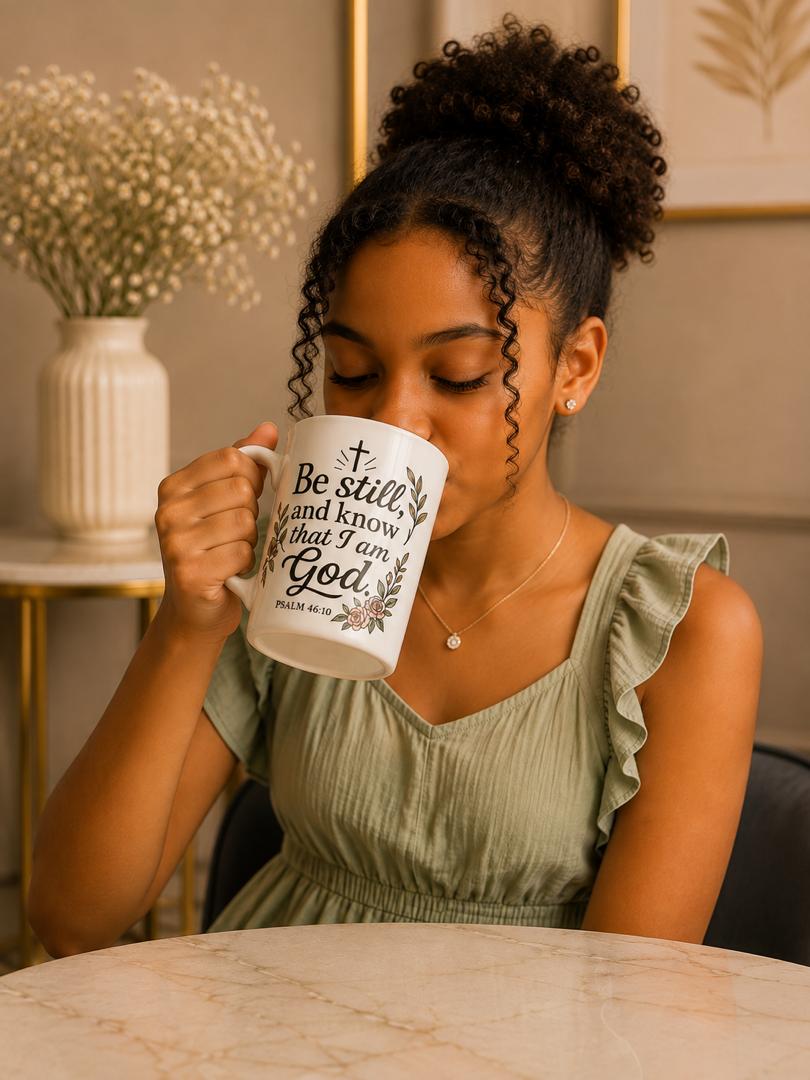 Personalized 15 oz Ceramic Mug with Bamboo Lid - Custom Photo, Name, Quote or Bible Verse