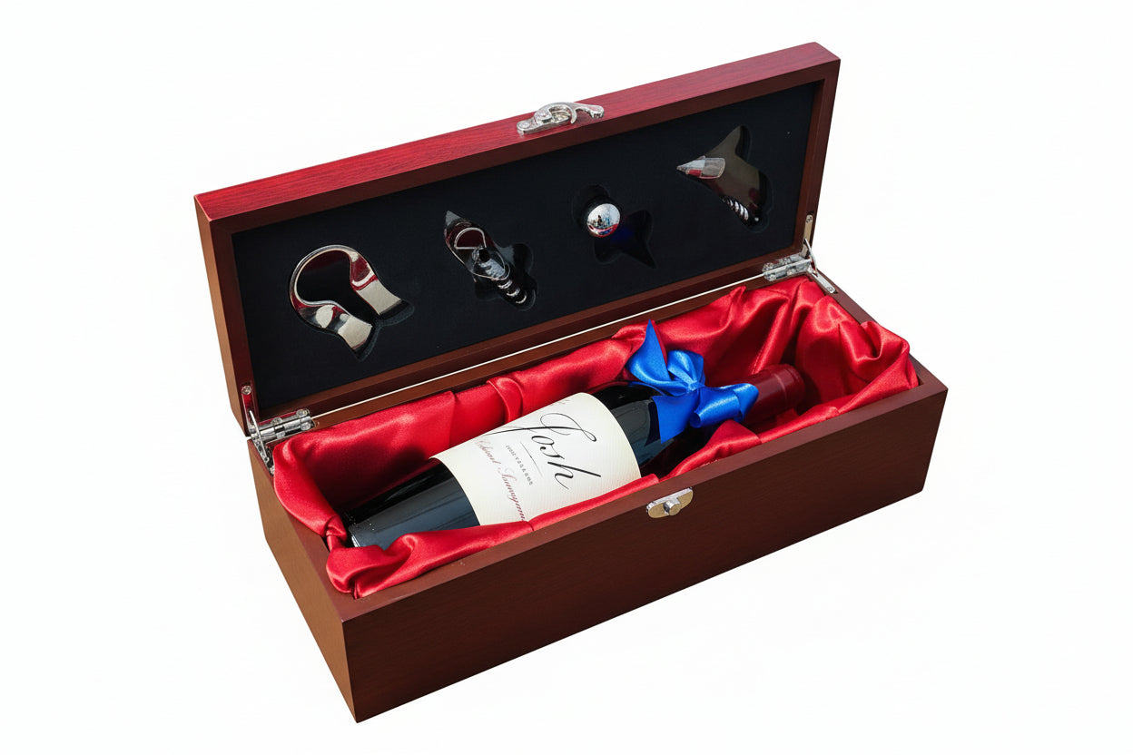 Personalized Wine Box & Glass – Luxury Gift