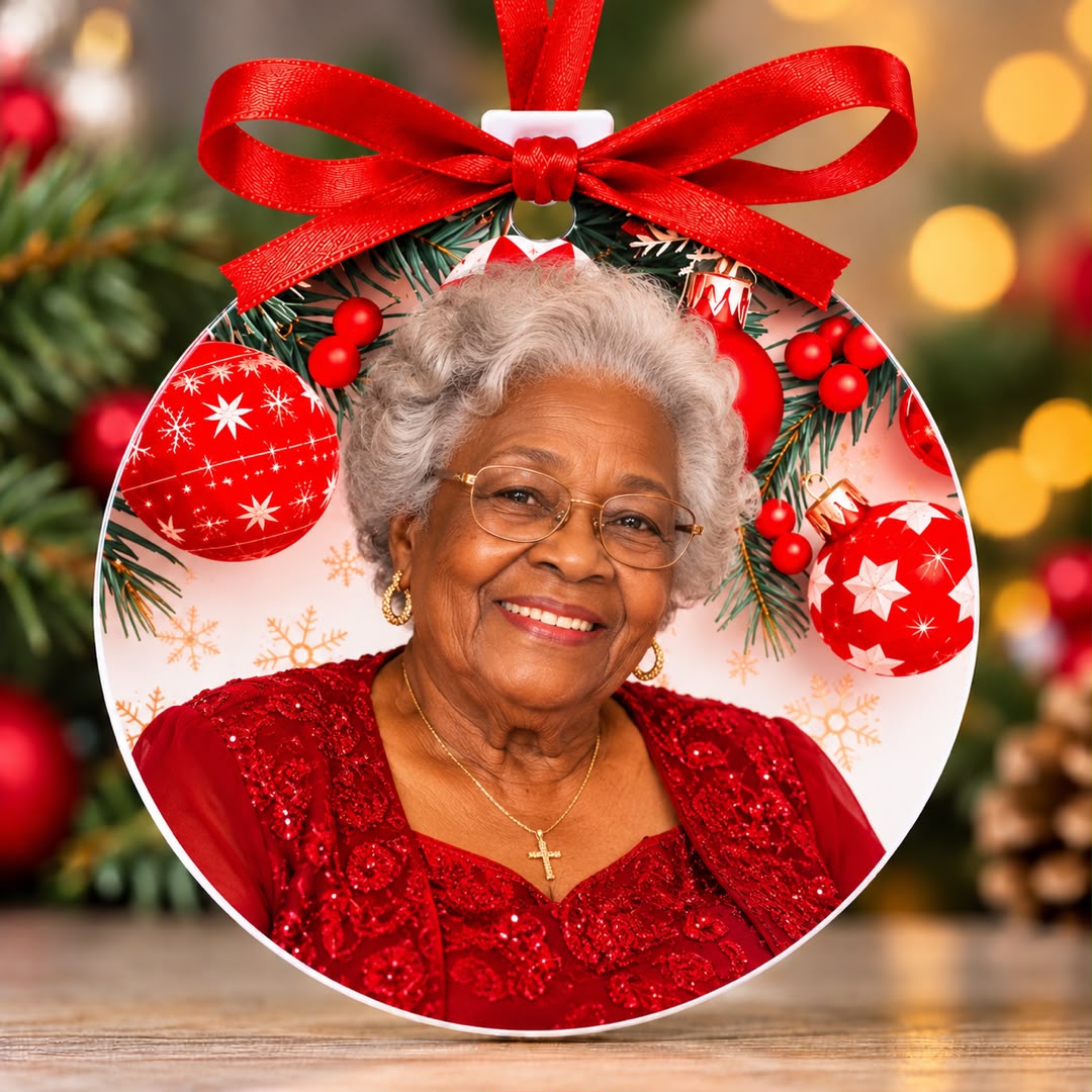 Personalized Christmas Photo Ornaments – Double-Sided