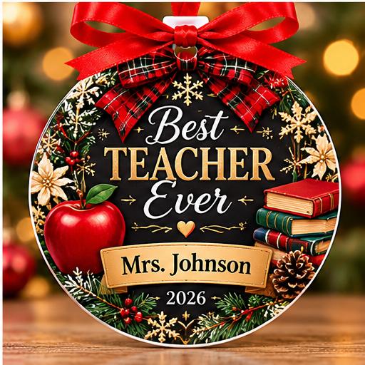 Personalized Christmas Photo Ornaments – Double-Sided