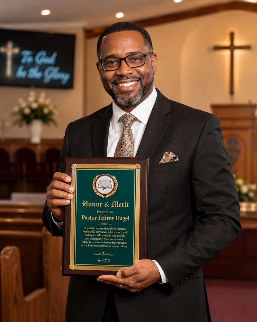 Premium Personalized Wooden Award Plaque with Mini Frame 9"x12"