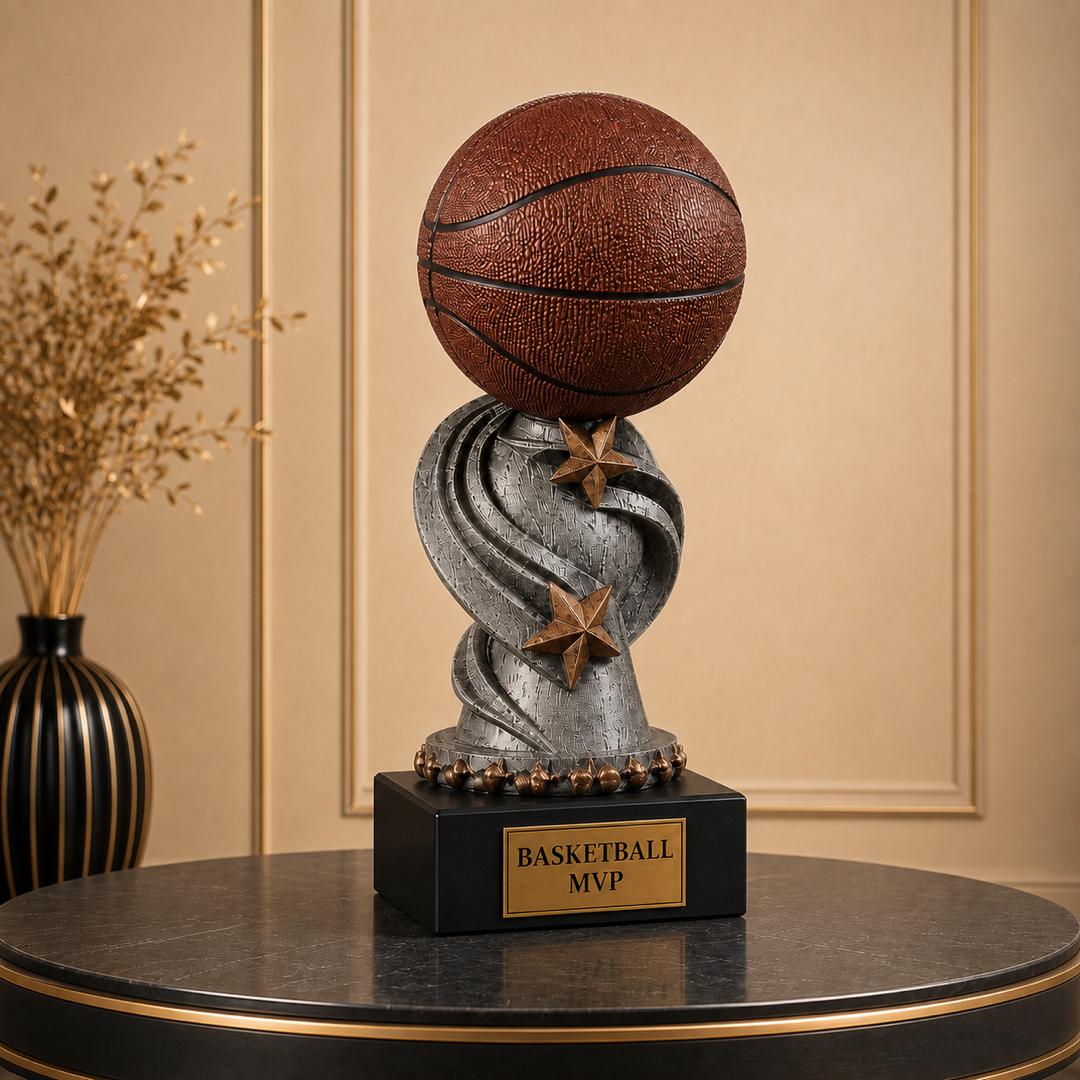 Personalized 8.5" Basketball Trophy - Free Personalization