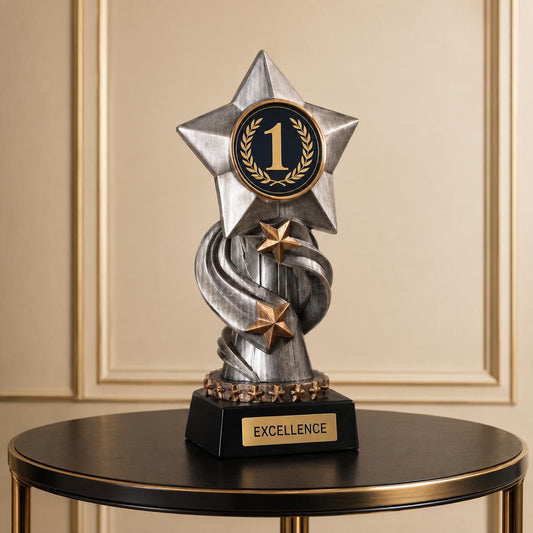 Personalized 8.5" Star Achievement Trophy - Free Personalization