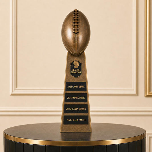 Personalized 15" Perpetual Football Trophy - Free Personalization