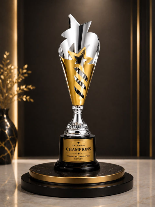 Gold Flame Trophy - 3 Sizes Available - 11", 14", 17"