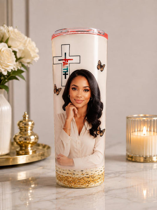 Personalized 22 oz Tumbler - Custom Photo, Name & Design