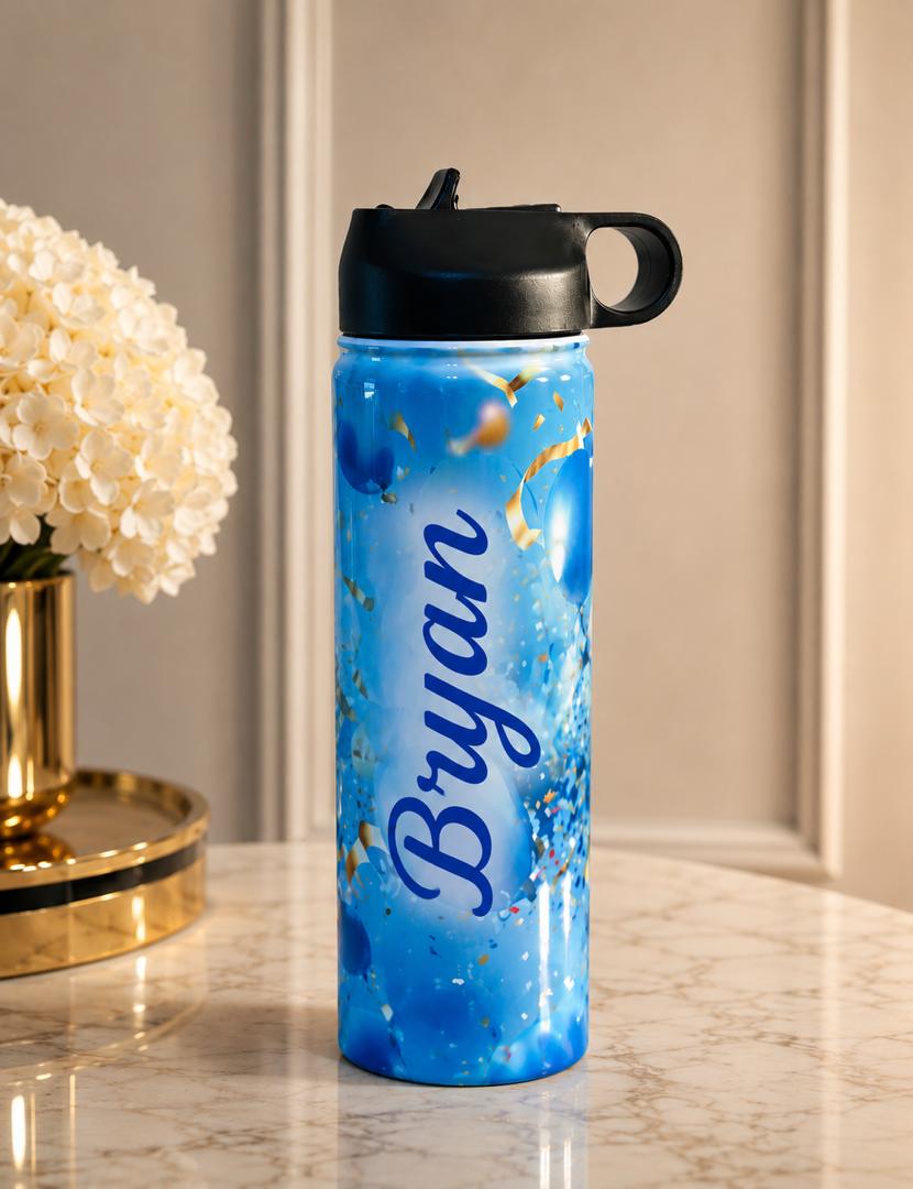 20 Oz Personalized Kids water Bottle - Custom Photo, Name or Favorite Character