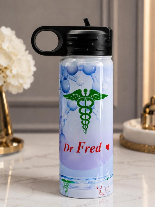 20 oz Personalized Water Bottle - Custom Photo, Name, Logo or Message