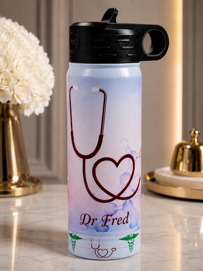 20 oz Personalized Water Bottle - Custom Photo, Name, Logo or Message