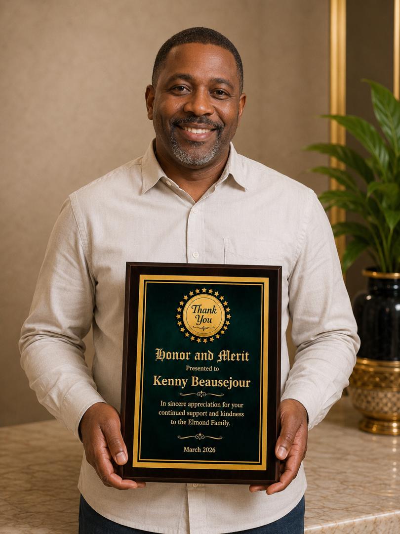 Wooden Award Plaque for Recognition & Appreciation